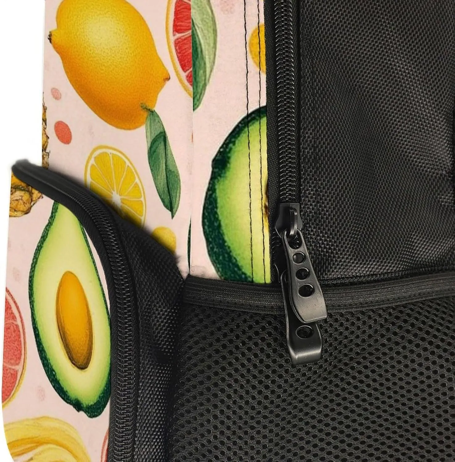 Supdreamc Men Women Lightweight Avocado Nut Banana Pineapple Orange Casual Daypack Big Capacity Bookbag With Padded Straps for Gym Travel Walking Cycling