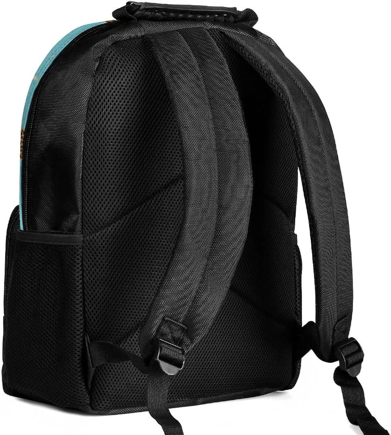 Supdreamc Men Women Polyester Paris Eiffel Tower Art Daypack Bookbag Big Capacity Shoulder Bag With Padded Straps for Climbing Travel Walking Cycling
