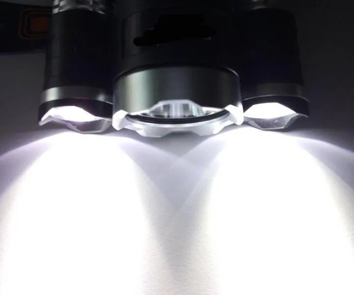 Super Bright Triple LED Headlamp (WATERPROOF & RECHARGEABLE)