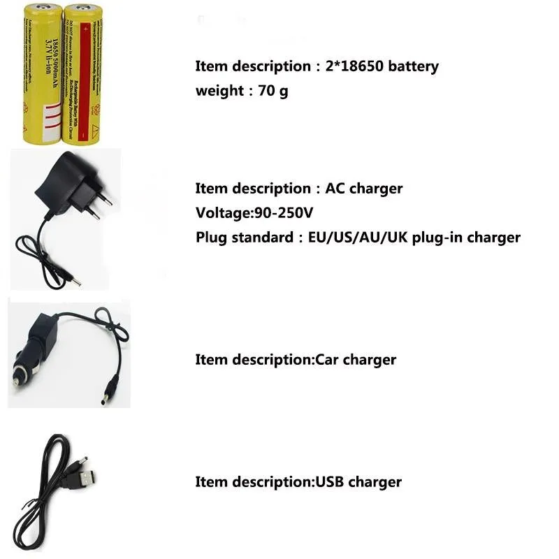 Super Bright Triple LED Headlamp (WATERPROOF & RECHARGEABLE)