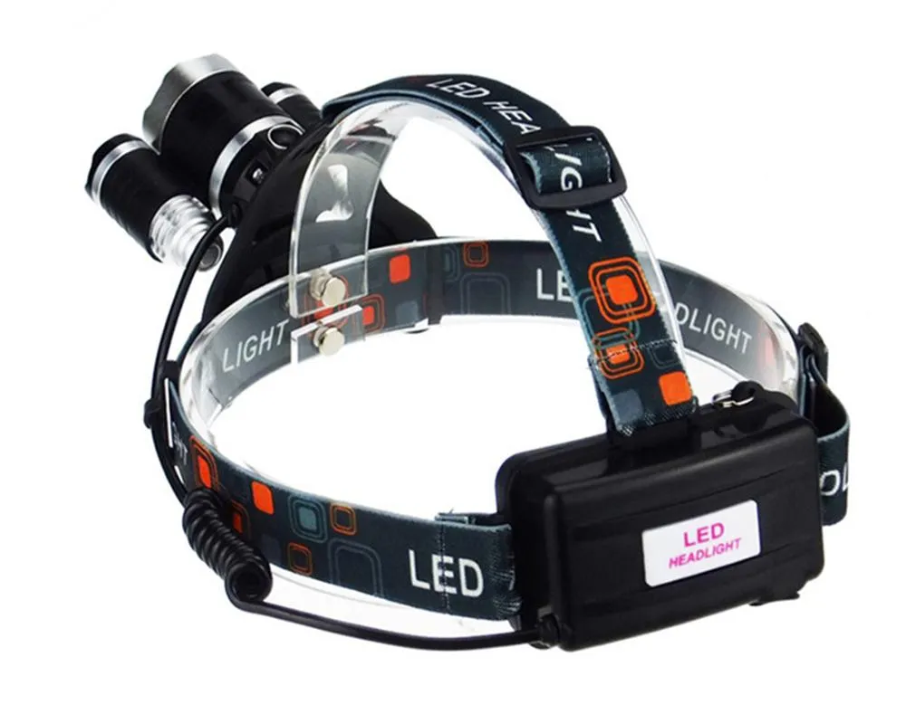Super Bright Triple LED Headlamp (WATERPROOF & RECHARGEABLE)