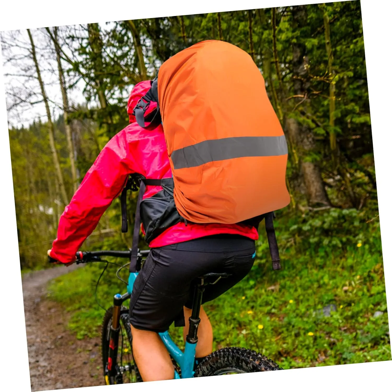 SUPVOX Back Cover for Biking Back Rain Cover Hiking Back Rain Cover Outdoor Back Rain Cover Orange t Inner