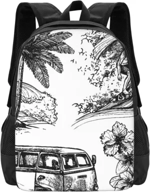 Surf Stall Lightweight Packable Backpack Travel Casual Hiking Daypack Foldable Backpack For Men Women