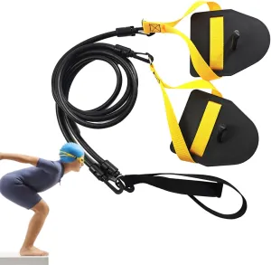 Swim Training Bands, Elastic Paddle Set | Strength Gear with Comfortable Strap Feature, Compact Exercise Kit for Swimmers to Improve Arm Force and Efficiency in Out of Water