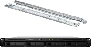 Synology RackStation RS820  NAS Server with Atom 2.1GHz CPU, 18GB Memory, 48TB HDD Storage, 4 x 1GbE LAN Ports, DSM Operating System Bundle with Rail kit
