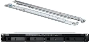 Synology RackStation RS822RP  NAS Server with Ryzen 2.2GHz CPU, 32GB Memory, 32TB HDD Storage, 4 x 1GbE LAN Ports, Redundant Power, DSM Operating System Bundle with Rail kit