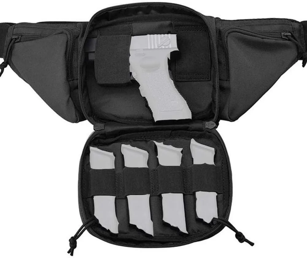 Tactical Fanny Pack Gun Holster Concealed Carry Pistol Military Tactical Waist Bag