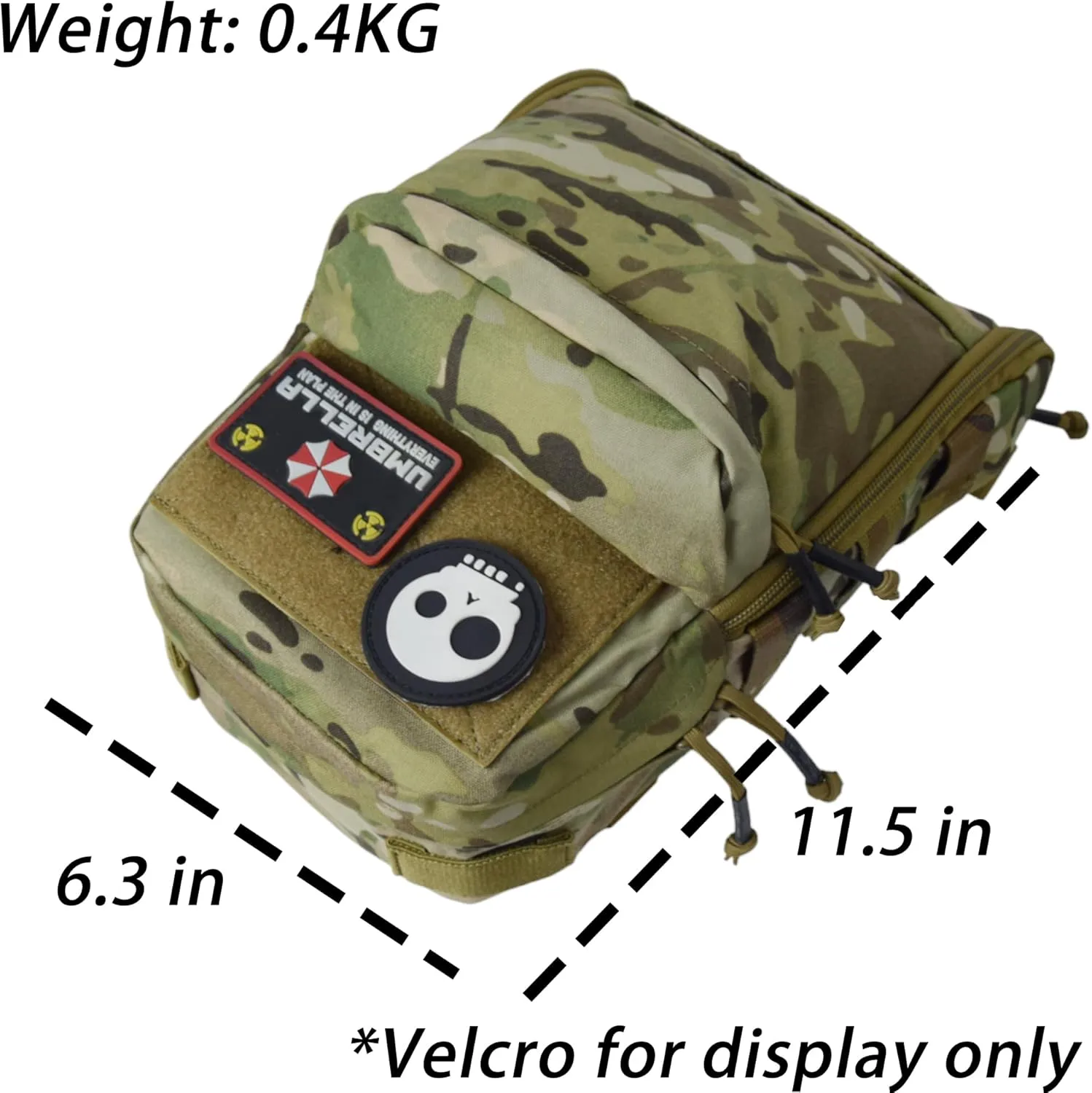 Tactical Hydration Backpack for 2L Hydration Bladder, Lightweight Hydration Backpack MOLLE Water Carrier for 2L Hydration Bladder Reservoir Pack for Hiking Biking Running Climbing