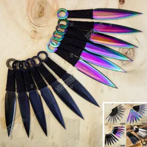 Tactical Knife Survival Knife Hunting Knife 12 PIECE Throwing Knives Set Fixed Blade Knife Razor Sharp Edge Camping Accessories Camping Gear Survival Kit Survival Gear 74625