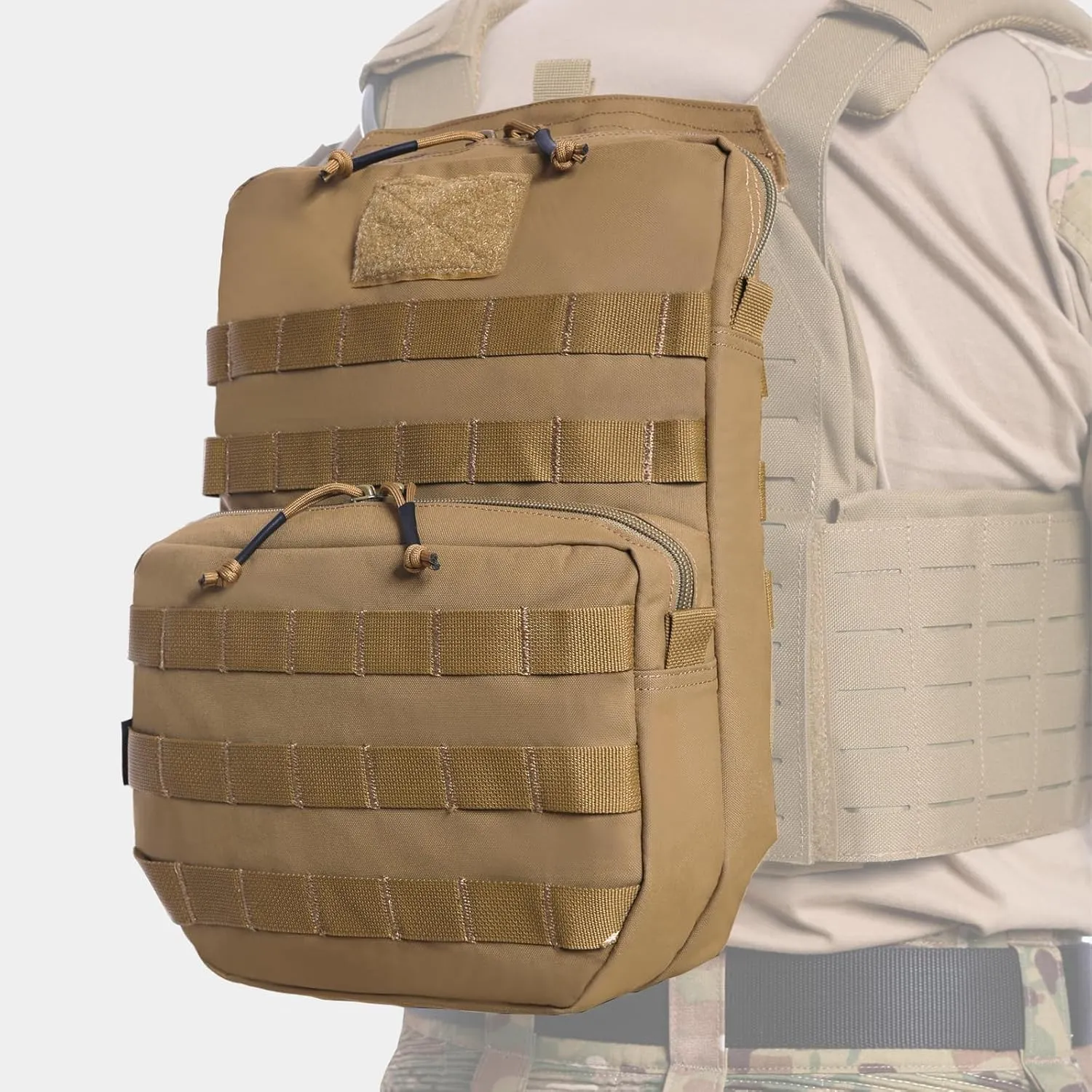 Tactical Molle Hydration Pack 3L Hydration Carrier Pack Water Reservoir Bag for Molle Vest Backpack
