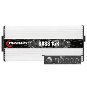 Taramps Bass 15k 1 Ohm 1 Channel 15000 Watts RMS, Mosfet Amplifier with EQ BASS, Bass Boost, Crossover Subsonic and Low Pass, Limiter, Class D, Monoblock Digital, Car Audio Amp, Great for Subwoofers