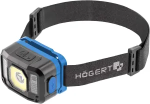 Technik - USB Rechargeable LED headlamp - Super Bright headlamp with 6 Light Modes with Motion Sensor - Lightweight IPX4 Waterproof - 120 lm - COB 5W - Drop Resistance
