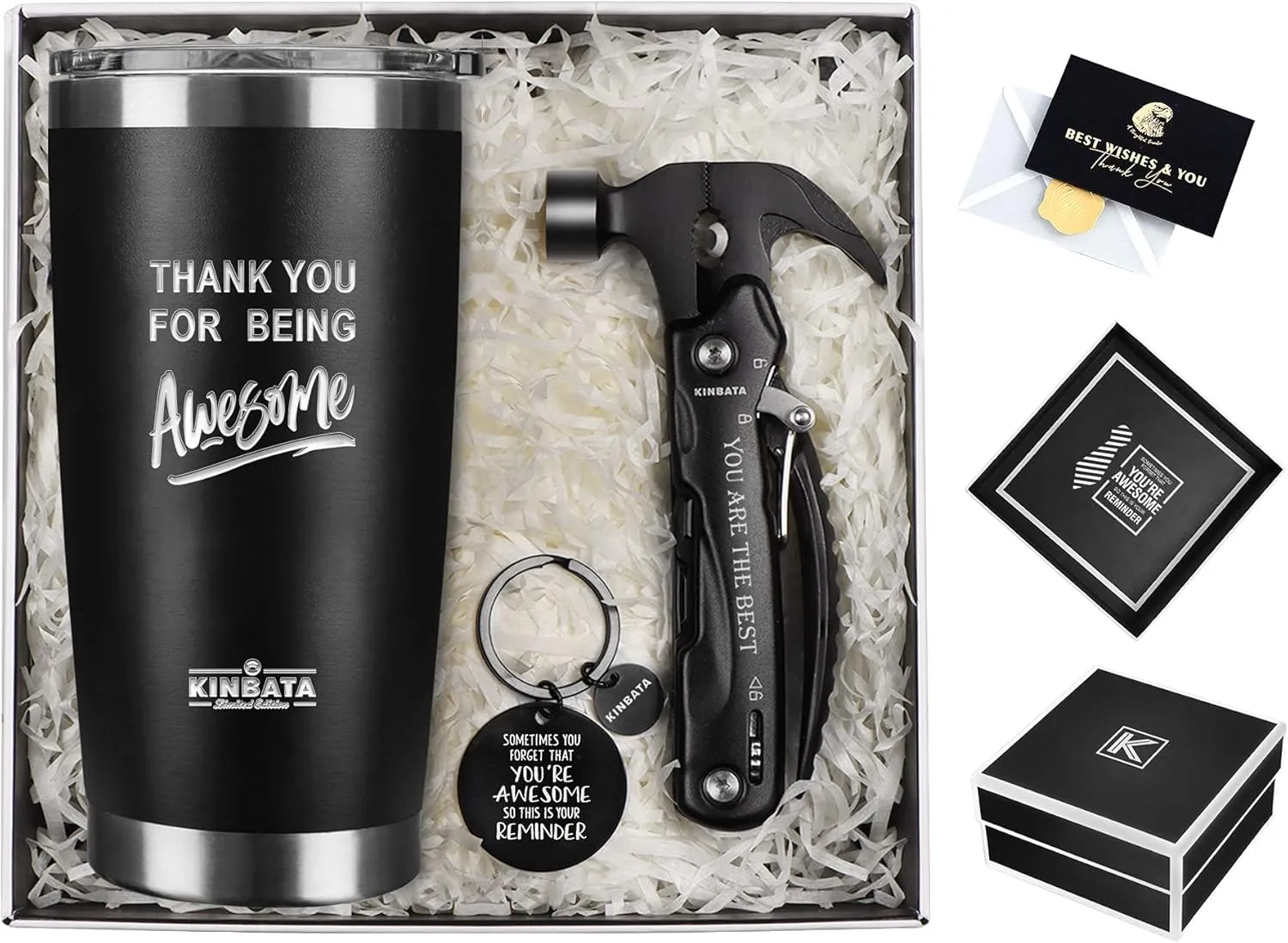 Thank You Gifts for Men-Fathers Day Best Birthday Gifts for Dad from Daughter,Wife,son Mothers Day Inspirational Gifts for Women,Him,Husband,Grandpa Coworker,Friends Multitools