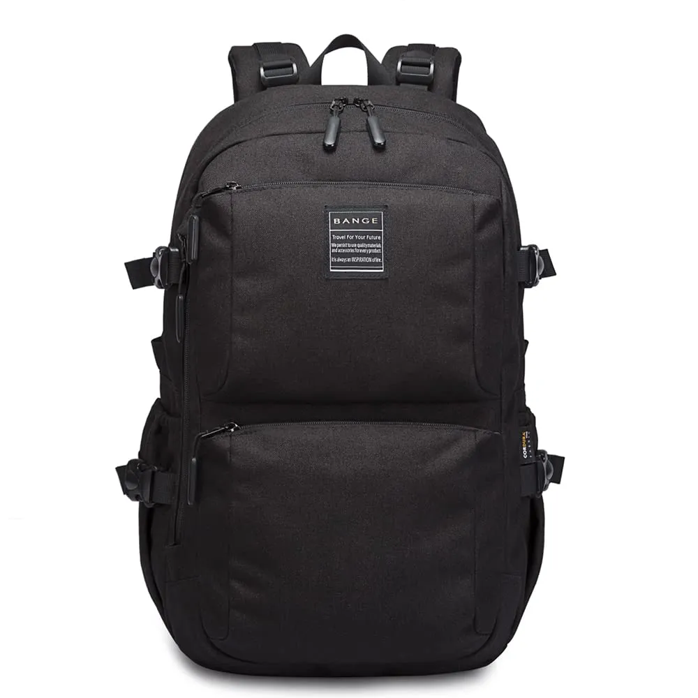 THE CLOWNFISH Water Resistant Laptop Backpack - Comfortable & Spacious | Trolley Sleeve | 15.6" | Black