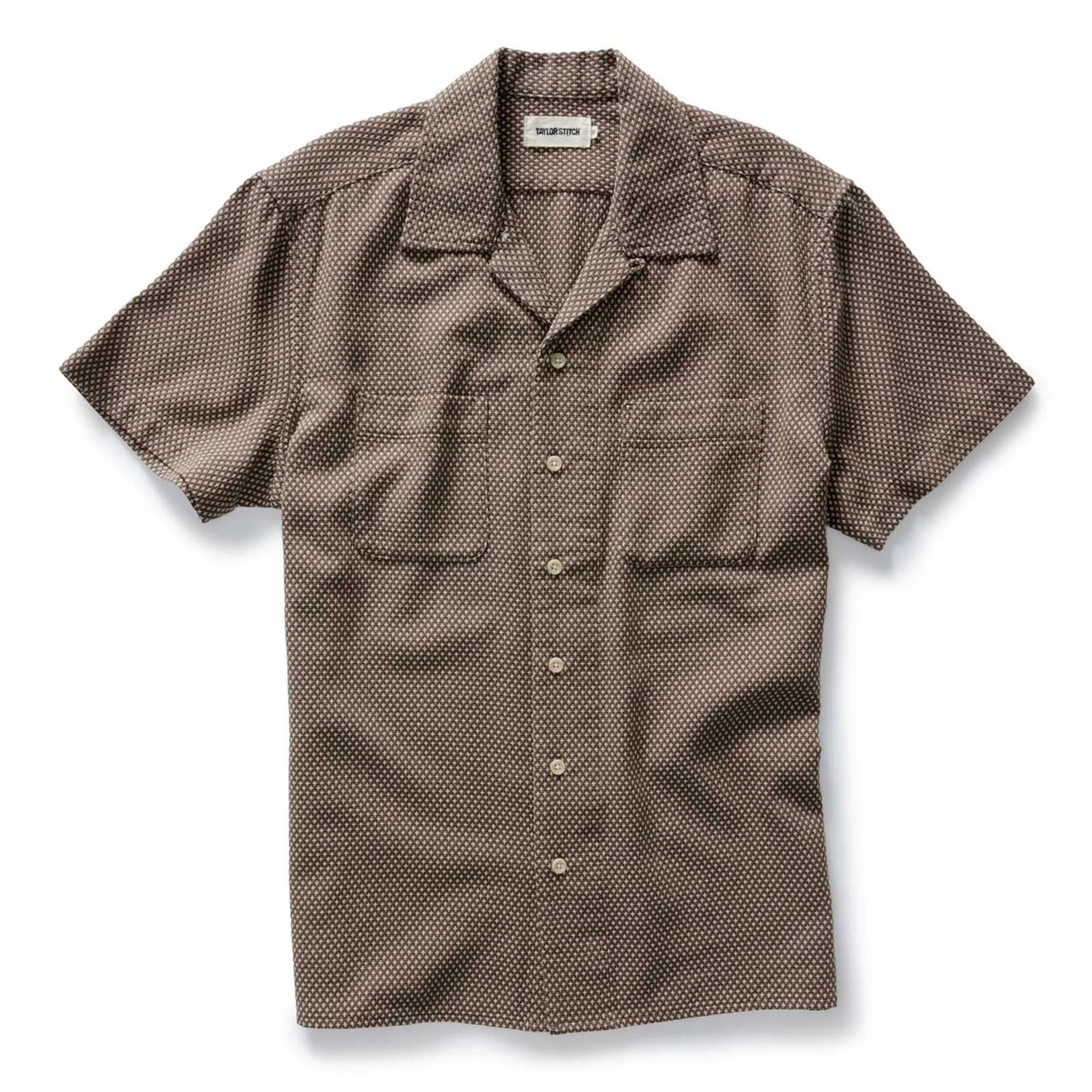 The Conrad Shirt in Cocoa Dobby