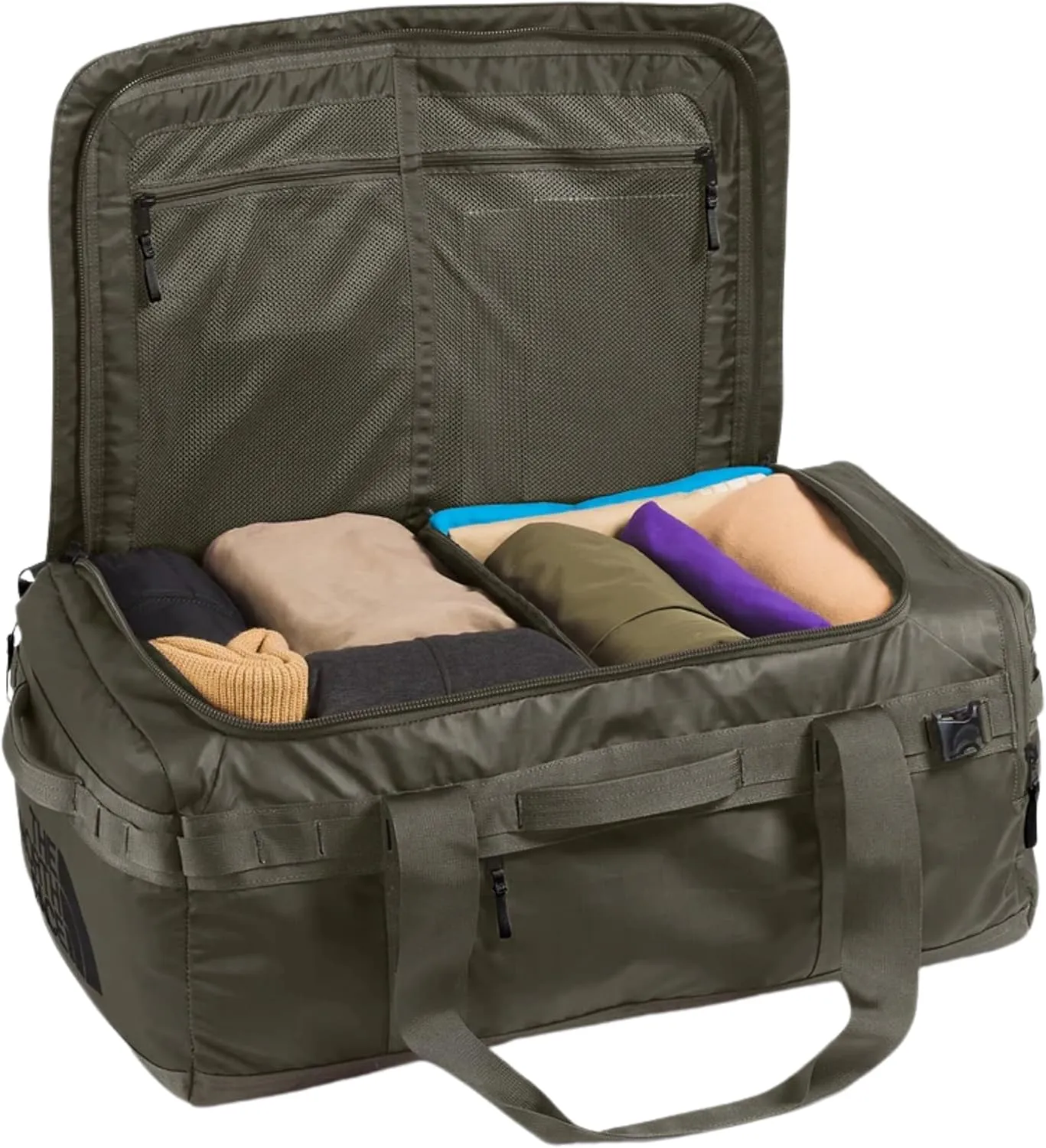 THE NORTH FACE Base Camp Voyager Duffel32L - New Taupe Green-TNF Black-NPF, One Size
