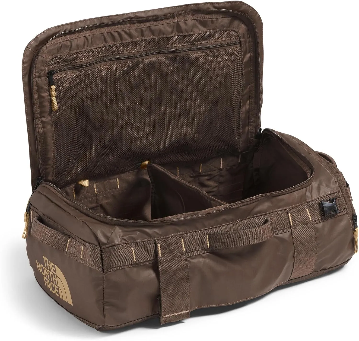 THE NORTH FACE Base Camp Voyager Duffel—32L, Smokey Brown/Khaki Stone, One Size