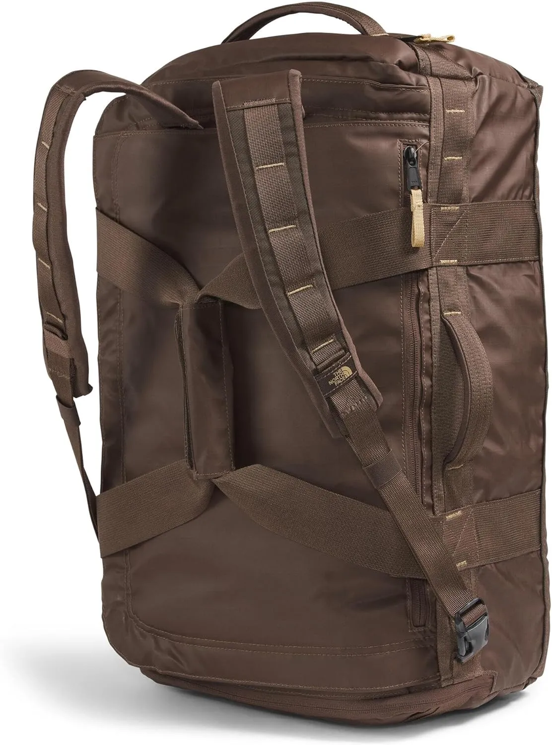 THE NORTH FACE Base Camp Voyager Duffel—42L - PFAS Free, Smokey Brown/Khaki Stone, One Size