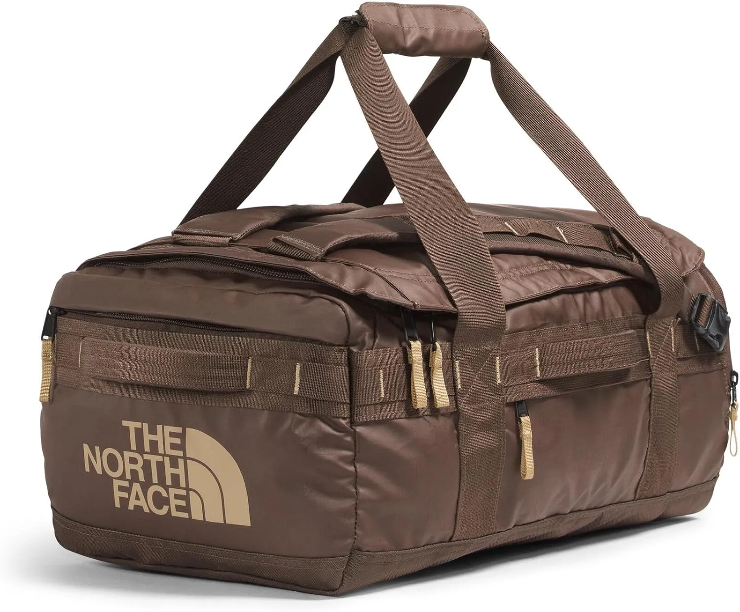 THE NORTH FACE Base Camp Voyager Duffel—42L - PFAS Free, Smokey Brown/Khaki Stone, One Size