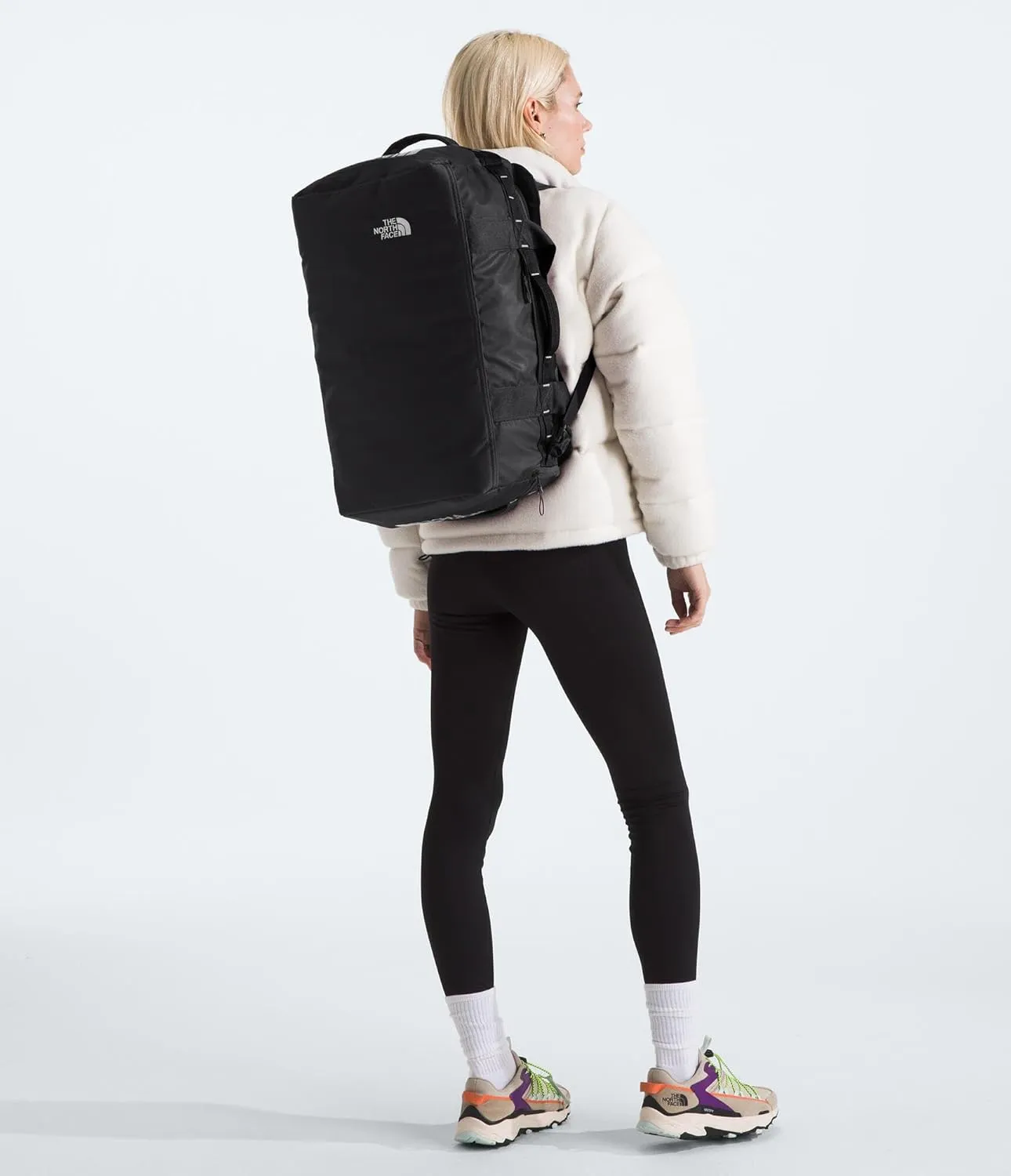 THE NORTH FACE Base Camp Voyager Duffel—42L - PFAS Free, TNF Black/TNF White-NPF, One Size