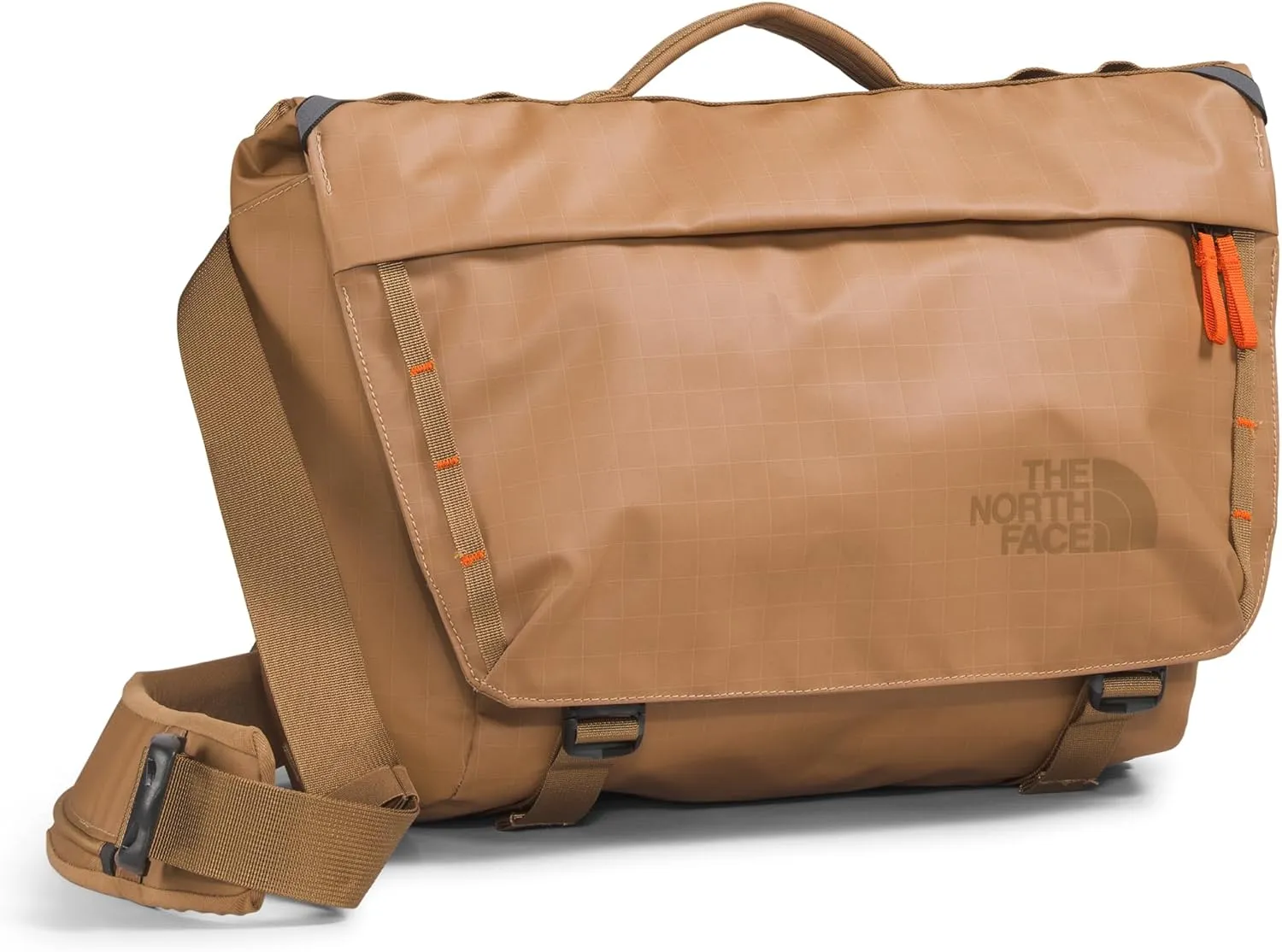 THE NORTH FACE Base Camp Voyager Messenger Bag, Almond Butter/Utility Brown/Mandarin, One Size