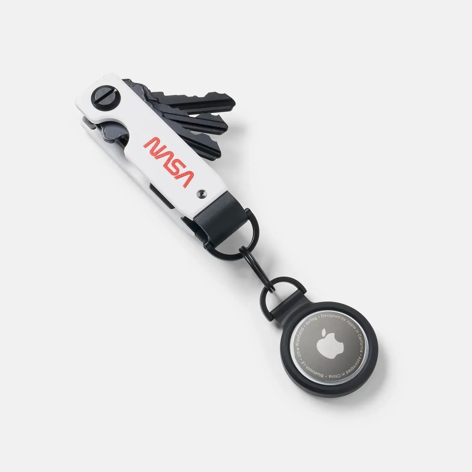 The Ridge Key Organizer - Compact Metallic Key Holder | Minimalist Innovative Keyholder | Smart Keychain Secures 2-6 Keys