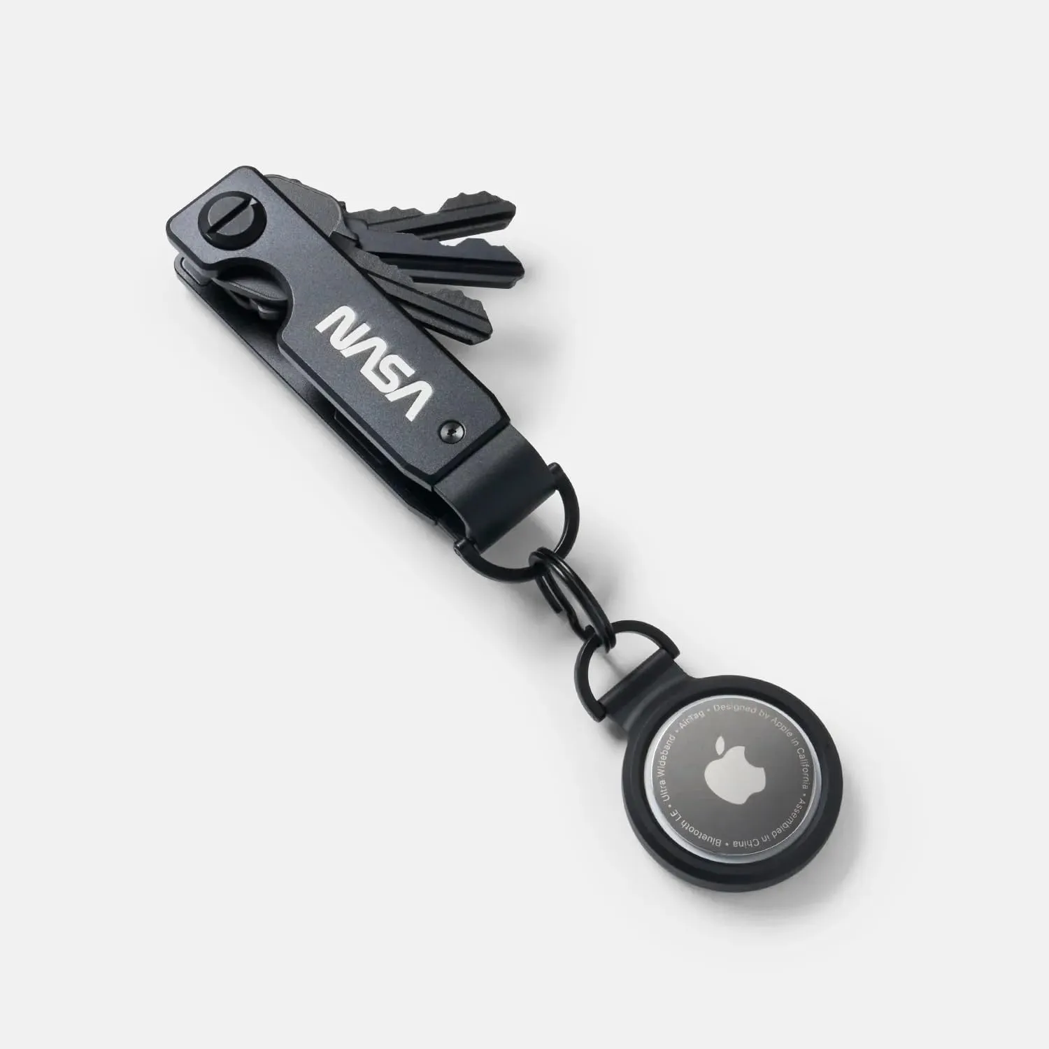 The Ridge Key Organizer - Compact Metallic Key Holder | Minimalist Innovative Keyholder | Smart Keychain Secures 2-6 Keys