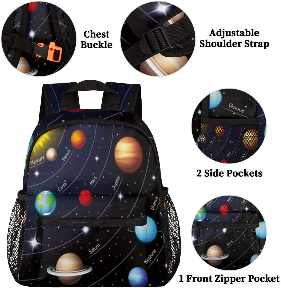 Toddler Backpack, Kids Backpack Preschool Kindergarten School Bag 12 Inch Mini Bookbag Casual Daypack for Boys Girls Children