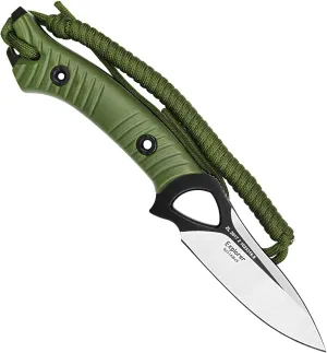 TONIFE Explorer Fixed Blade Knife with Sheath 8Cr14moV Multifunctional Survival Knife Blade with Fiberglass Reinforced Nylon Handle for Outdoor EDC Knife
