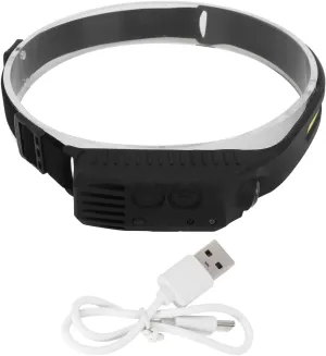 Topyond COB Headlamp, COB Headlight, Rechargeable Headlamp, Multifunction High Brightness Motion Sensor Rechargeable Headlamp for Outdoor Camping Hiking