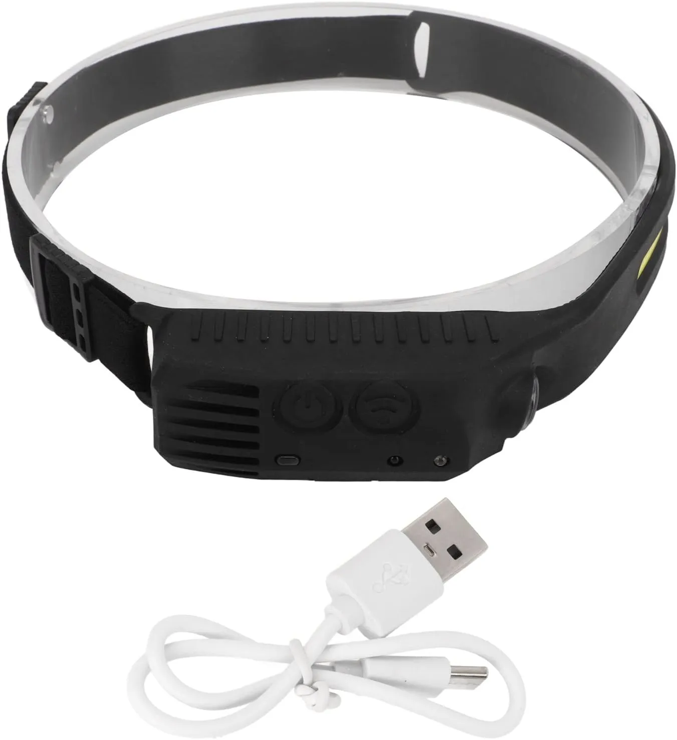Topyond COB Headlamp, COB Headlight, Rechargeable Headlamp, Multifunction High Brightness Motion Sensor Rechargeable Headlamp for Outdoor Camping Hiking