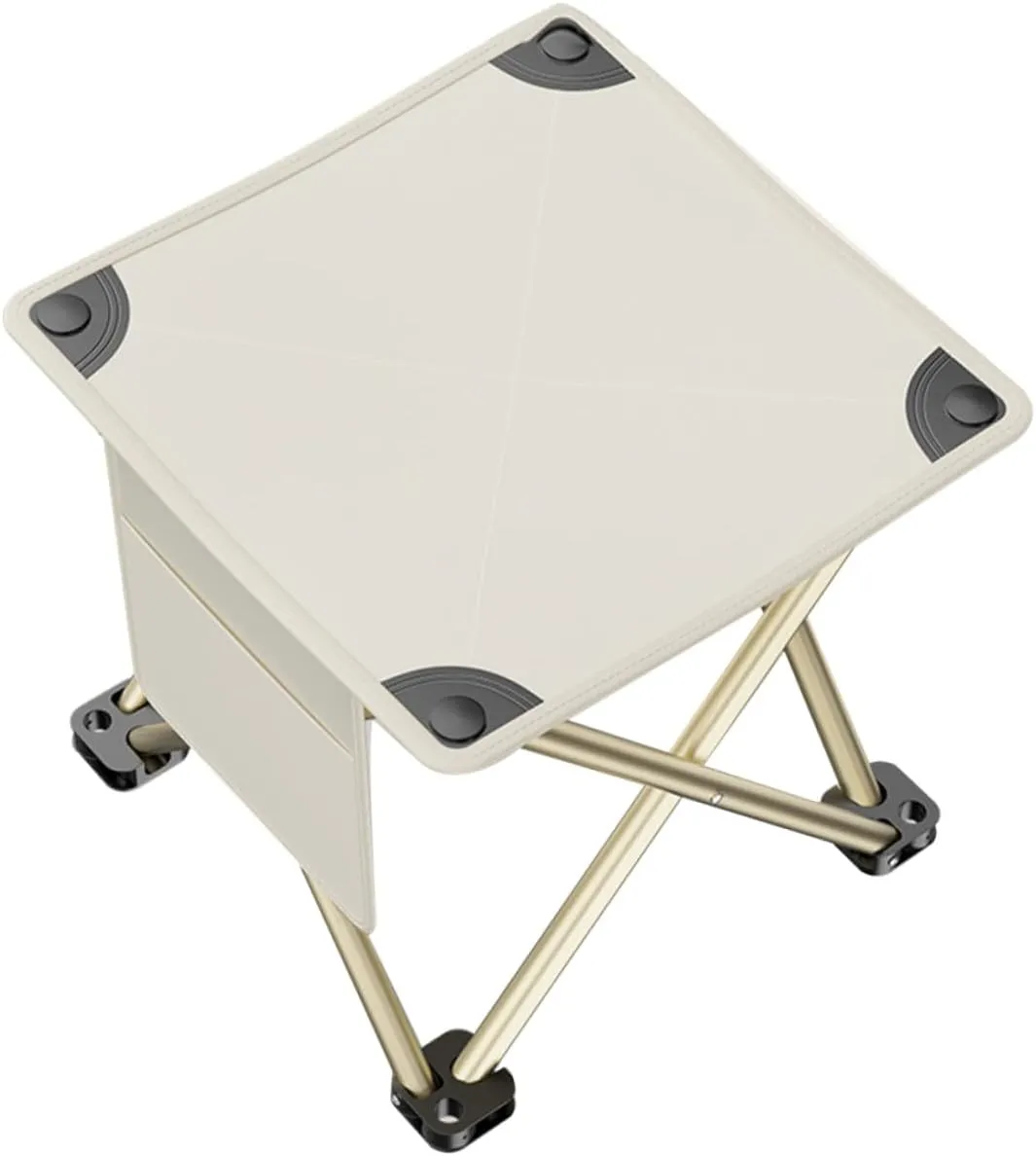 TOYANDONA Portable Camping Stool Lightweight Outdoor Folding Chair with Side Pocket Collapsible Design for Camping Fishing Travel and Events Space Saving and Durable Easy to Carry
