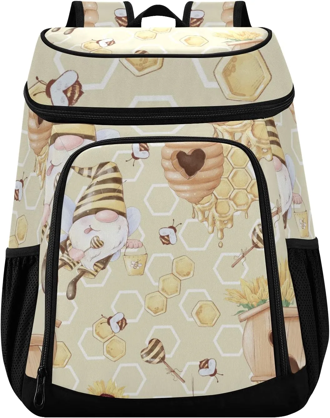 Tropical Pineapples Fruits Cooler Backpack Insulated Leak Proof Beach Cooler Bag Soft Lunch Picnic Hiking Camping Backpack Cooler