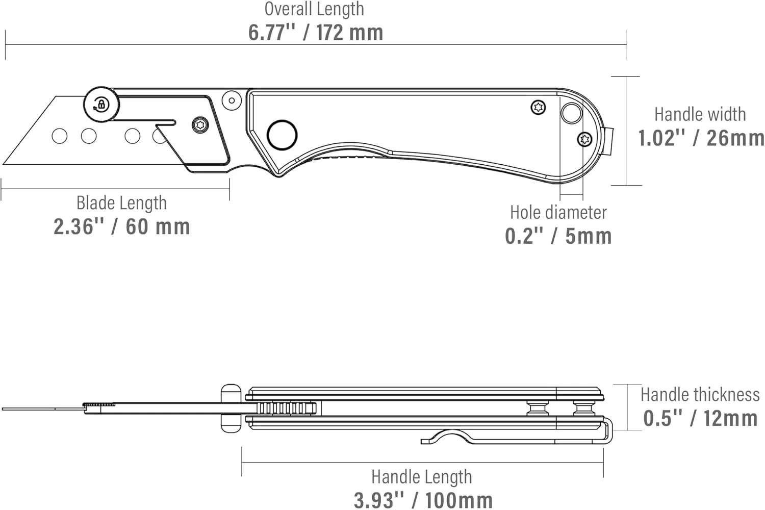 U23 Kumpanter Folding Utility Knife - Versatile EDC Knife with Quick-Release Blade, Compact Foldable Pocket Utility Knives - G10 Jade