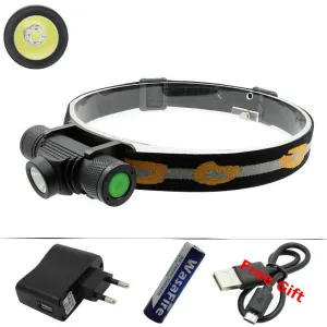 Ultra Bright XM-L2 LED Headlamp USB Cycling Headlight Head Torch Light Lamp Fishing Flashlight by Rechargeable 18650 Battery