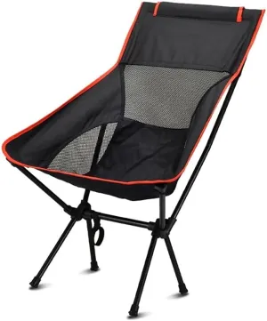 Ultra-Light Folding Chair,High-Back Camping Chair,Breathable Mesh Backpack Chair,Outdoor,Camping,Picnic,Hiking,Travel (Color : C)