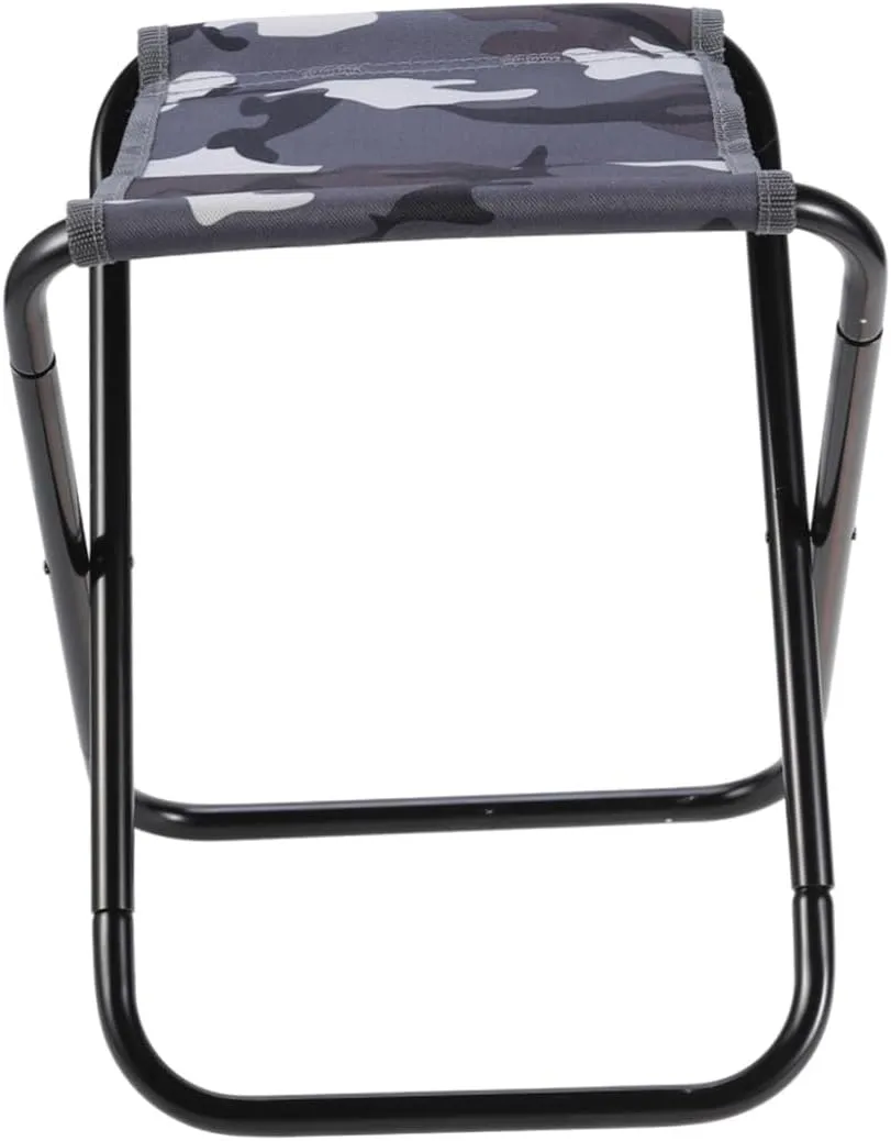 Ultralight Camping Chair Collapsible Stool Aluminum Alloy Portable Folding Chair Grey