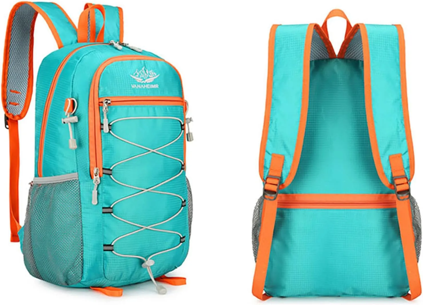 Ultralight Lightweight Large Capacity Packable Foldable Outdoor Travel Camping Hiking Backpack Rucksack (Green)