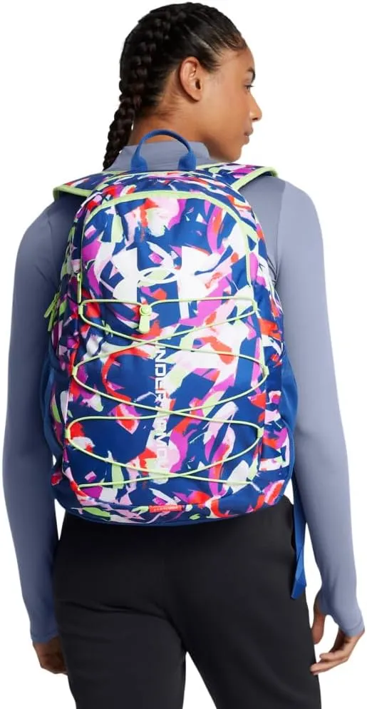 Under Armour Unisex-Adult Hustle Sport Backpack, (433) Tech Blue/Tech Blue/White, One Size Fits All