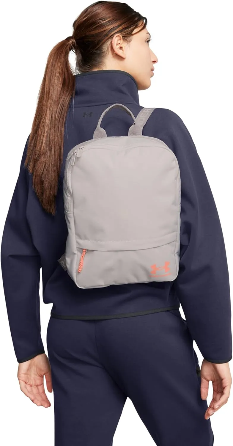 Under Armour Unisex Loudon Backpack Small, (289) Gray Matter/Tetra Gray/Aero Orange, One Size Fits Most