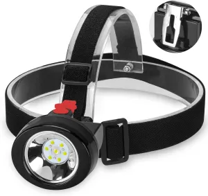 Underground Mining Headlamp - Rechargeable, Explosion-Proof LED Miner Light (Red)