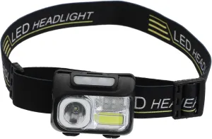 Uonlytech USB Rechargeable Led Headlamp Motion Sensor Lightweight Outdoor Headlight for Camping Fishing Hiking and Home Maintenance Battery Easy to Wear