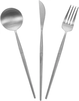 UPKOCH 4pc Stainless Steel Camping Cutlery Set Fork Spoon Compact Tableware Set Silverware for Camping Outdoor