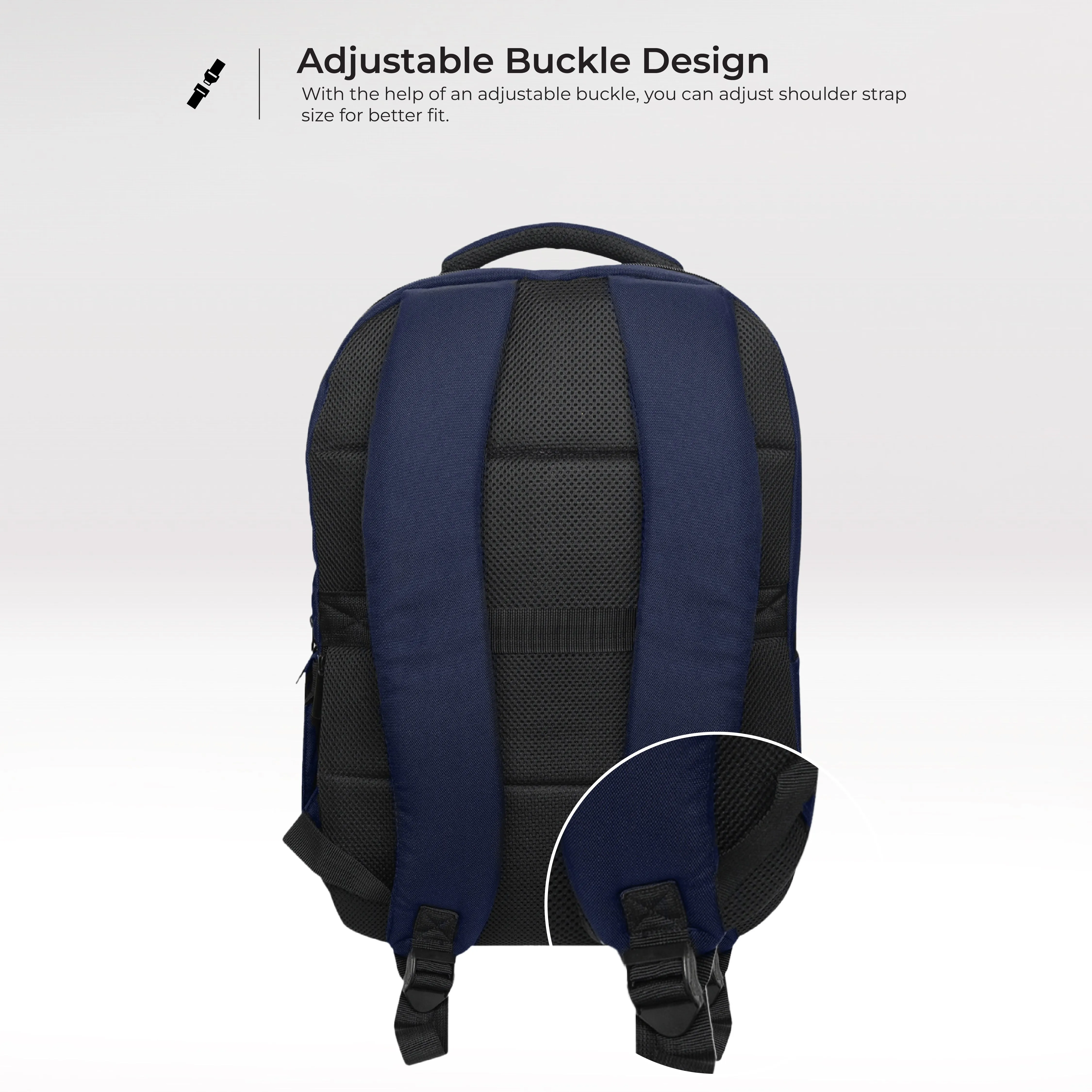 URBAN WOLF Business Casual 30L Dual Compartment Water Resistant Laptop Backpack (BLUE)