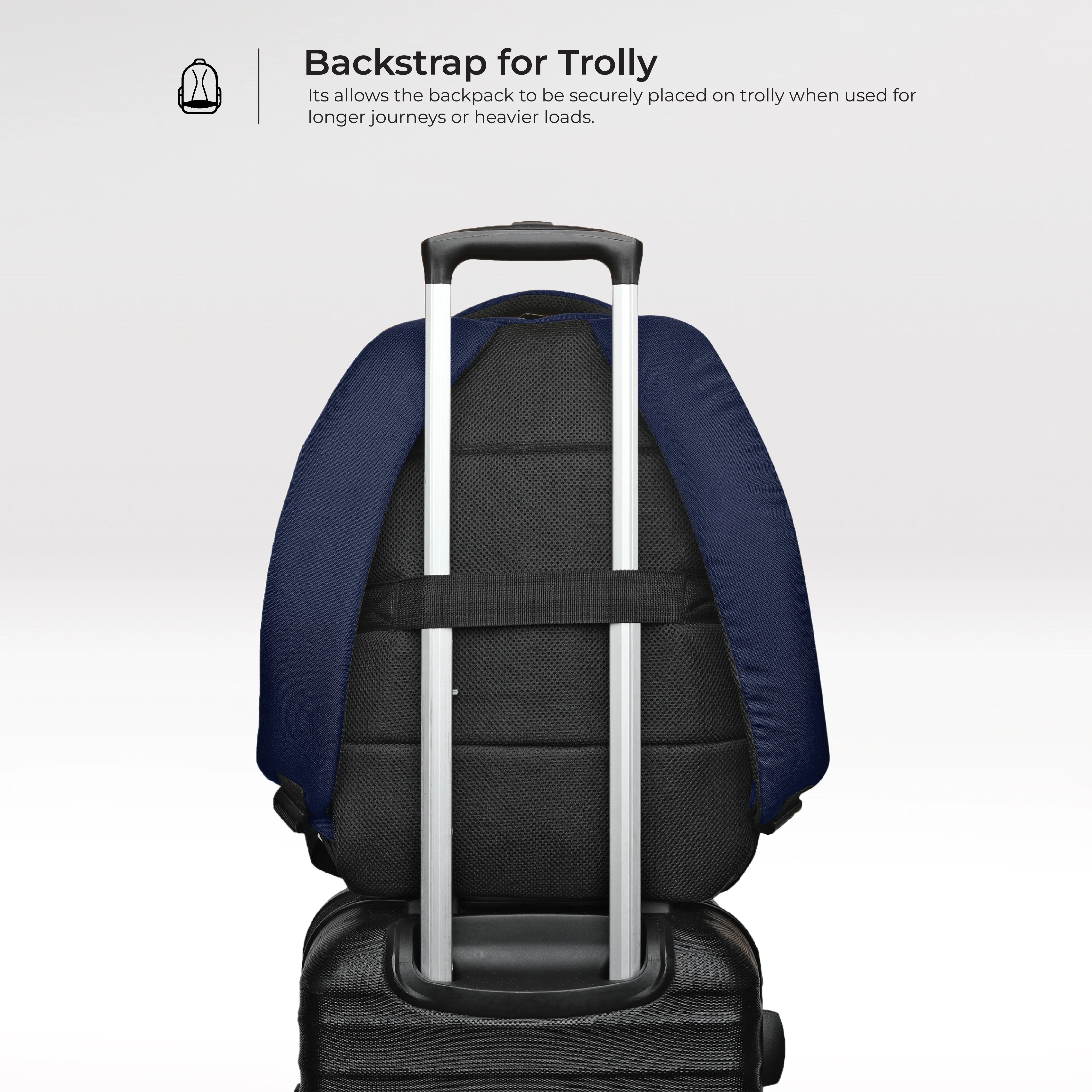URBAN WOLF Business Casual 30L Dual Compartment Water Resistant Laptop Backpack (BLUE)