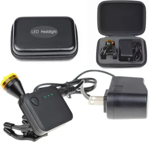 US Stock Portable 5W Headlight Plastic Clip Filter Head Light for Binocular Loupe
