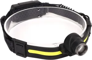USB Rechargeable LED Headlamp Bright Sensing XPG COB Zoom Mainlamp Flashlight Headband Light for Camping Fishing