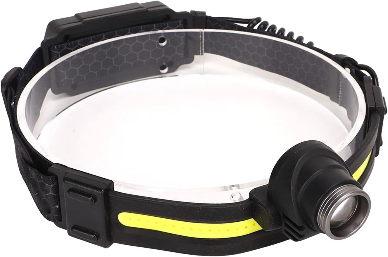 USB Rechargeable LED Headlamp Bright Sensing XPG COB Zoom Mainlamp Flashlight Headband Light for Camping Fishing