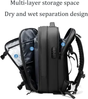 Vacpak Backpack,Vacpack Backpack With Vacuum Compression Water Resistant Anti Theft Travel Backpack (black)