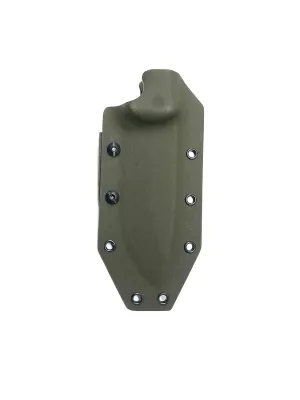 Valhalla Custom Kydex Sheath Ka-bar BK2 OD GREEN Two Piece with Ferro rod holder